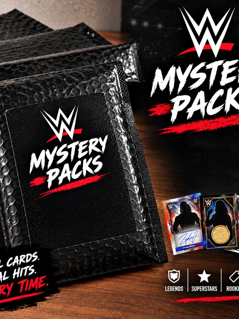 WWE mystery card packs